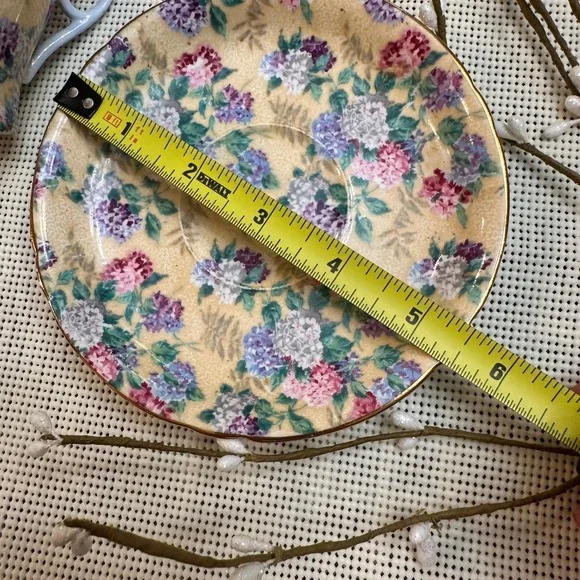 Shelley Summer Glory Yellow Floral Tea Cup and Saucer with Gold Trims Vintage - Picture 8 of 10